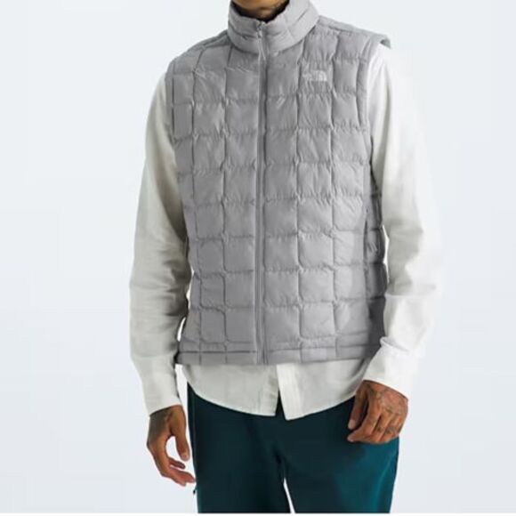 THE NORTH FACE MEN'S THERMOBALL MELD GRAY BIG & TALL DOWN VEST 5X NWT - Picture 1 of 4